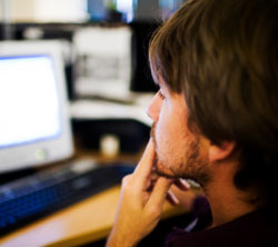 Man at computer