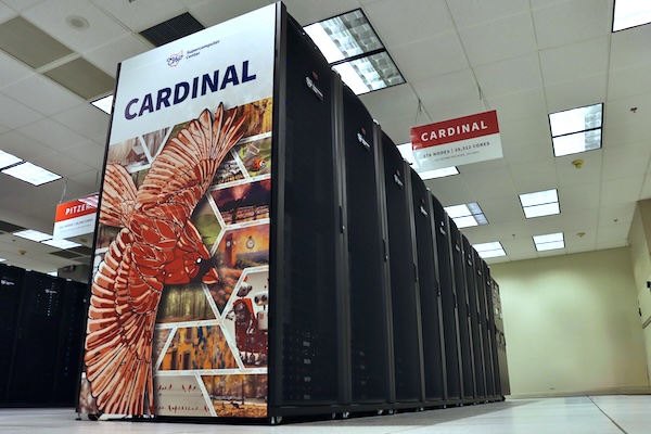 Cardinal endcap in the OSC data center