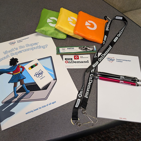 Assorted giveaway items