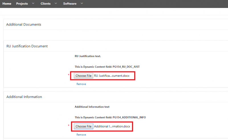 Screenshot of the Client Portal displaying the above text