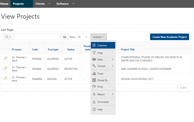 Screenshot of the Client Portal displaying the above text