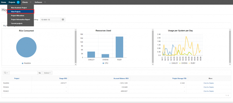Screenshot of the Client Portal displaying the above text