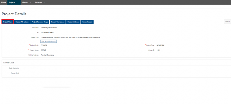 Screenshot of the Client Portal displaying the above text