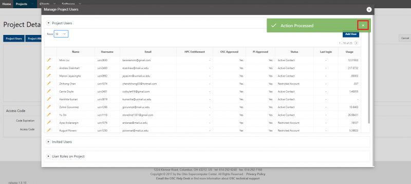 Screenshot of the Client Portal displaying the above text