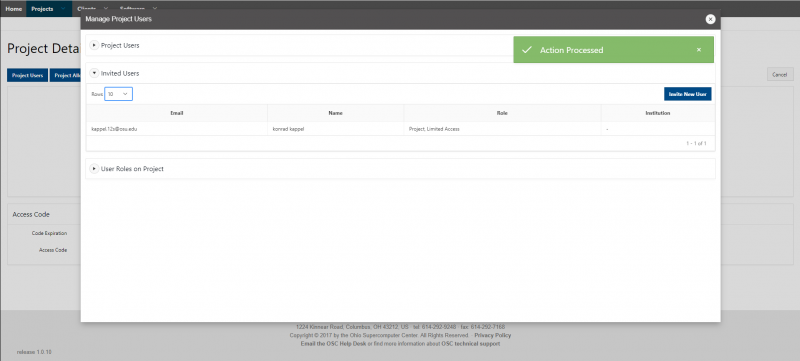 Screenshot of the Client Portal displaying the above text