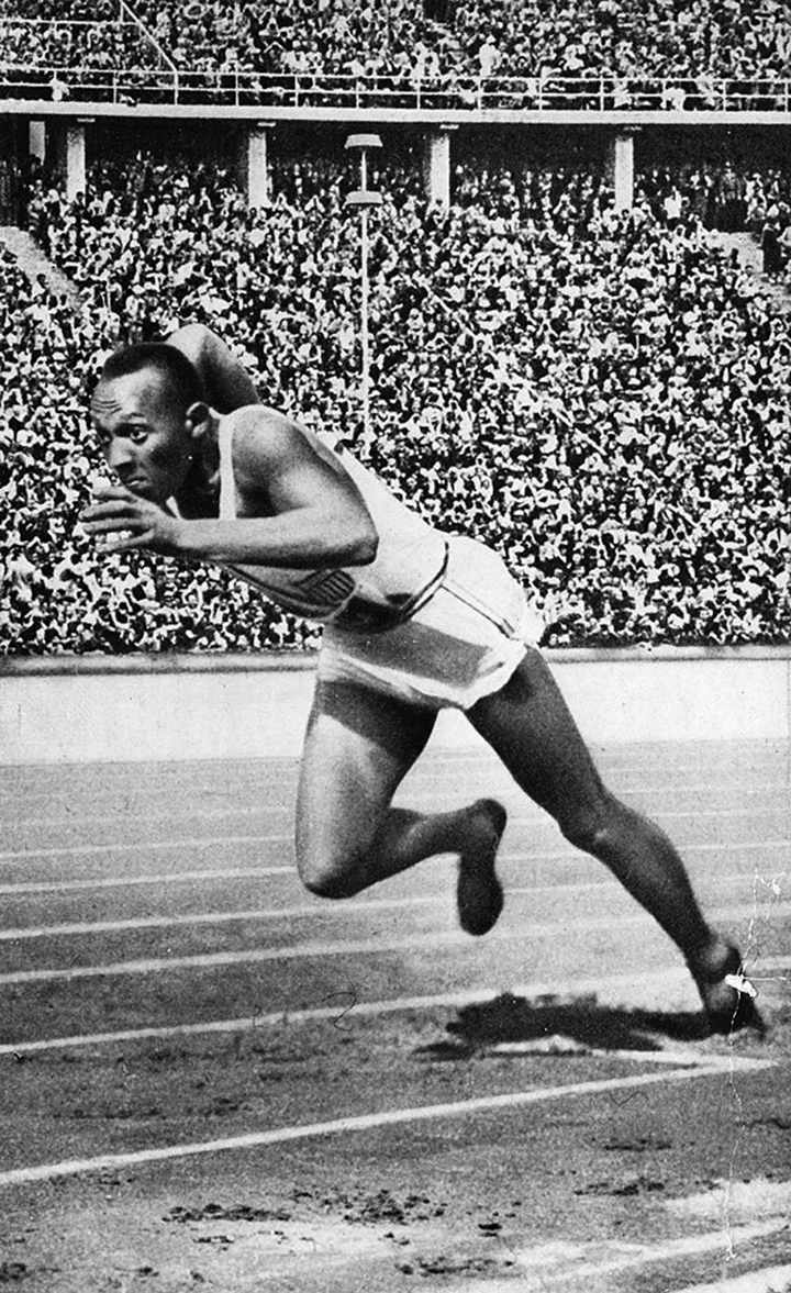 Jesse Owens at 1936 Olympics