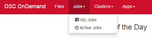 Jobs Menu